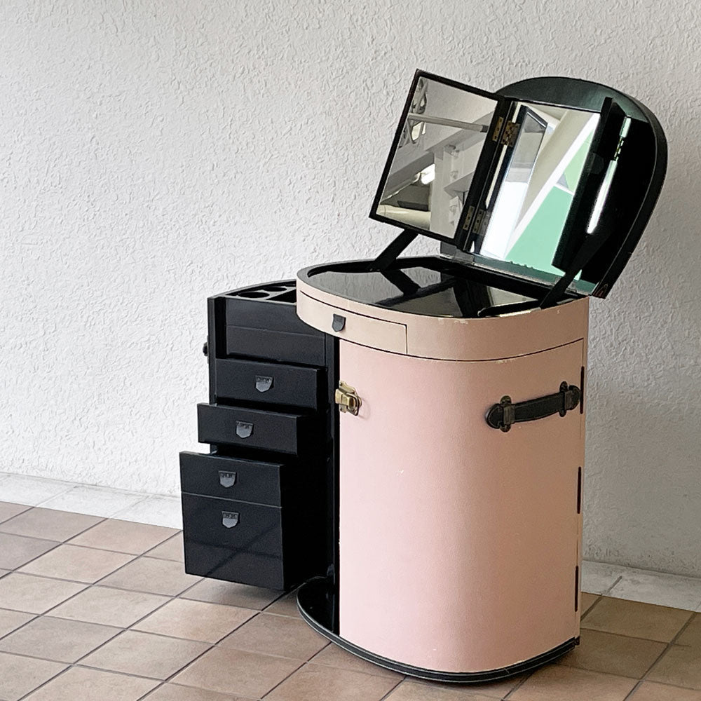 スターベイ STARBAY マリーガラント MARIE GALANT メイクアップトランク ローズウッド 鏡台 ドレッサー ピンク フランス 別注 希少　～高級で可愛いドレッサー～