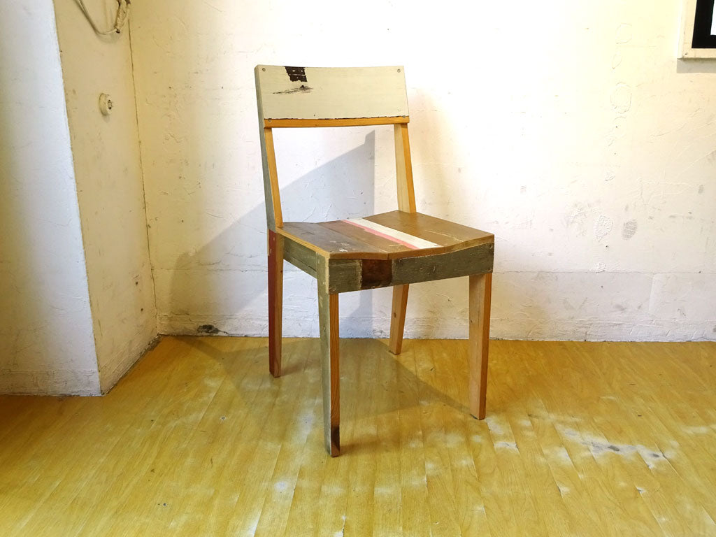 ピート・ヘイン・イーク Piet Hein Eek スクラップウッド チェア Scrapwood Chair オランダ シボネ CIBONE 取扱い ～ デザイナーの感性を活かす素材による個性あふれる家具