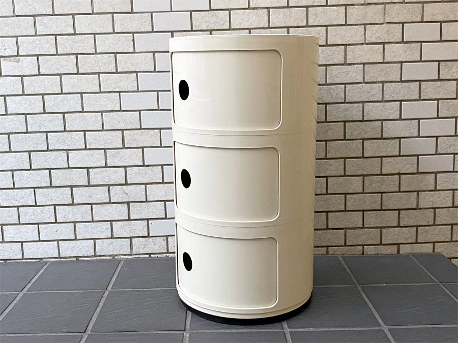 カルテル Kartell コンポニビリ COMPONIBILI ホワイト 3段 ストレージボックス アンナ・カステッリ・フェリエーリ イタリア 　中古品 買い取りしました。