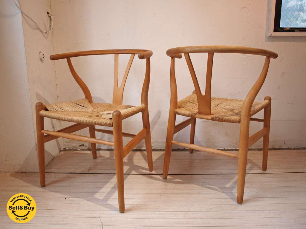 カールハンセン＆サン Carl Hansen & Son Yチェア CH24 ハンス・J・ウェグナー Hans J. Wener デンマーク 4脚 中古品 買い取りしました。下北沢店 出張買取もお任せ下さい。