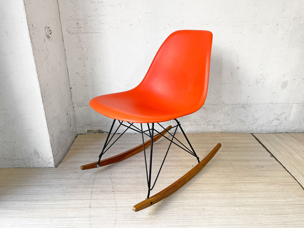 ヴィトラ vitra サイドシェルチェア ロッカーベース ポリプロピレン オレンジ C&R イームズ ミッドセンチュリーデザイン 中古品 買い取りしました。
