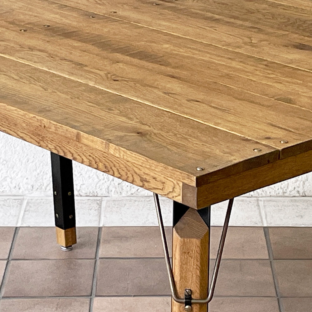 クラッシュゲート CRASH GATE イージーライフ EASY LIFE ミース MEATH ダイニングテーブル No.6脚 W135cm オーク材～暮らしに合わせて育てる ダイニングテーブル～