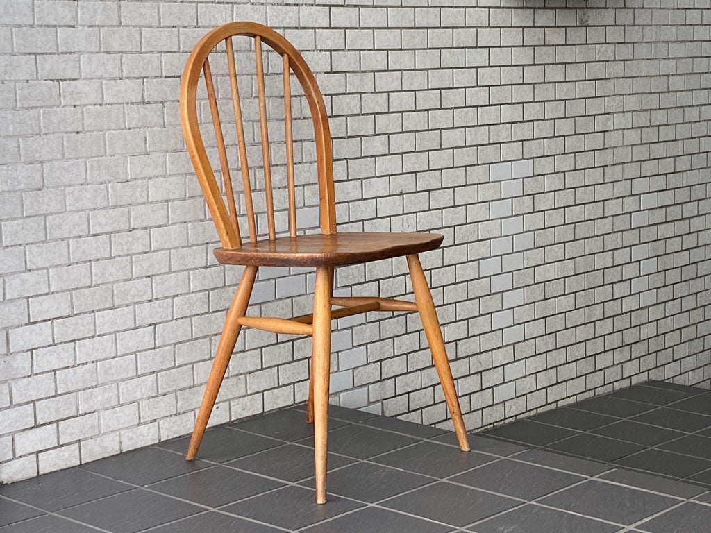 アーコール Ercol ビンテージ フープバック ダイニングチェア エルム材 英国家具 UKビンテージ 中古品 買い取りしました。