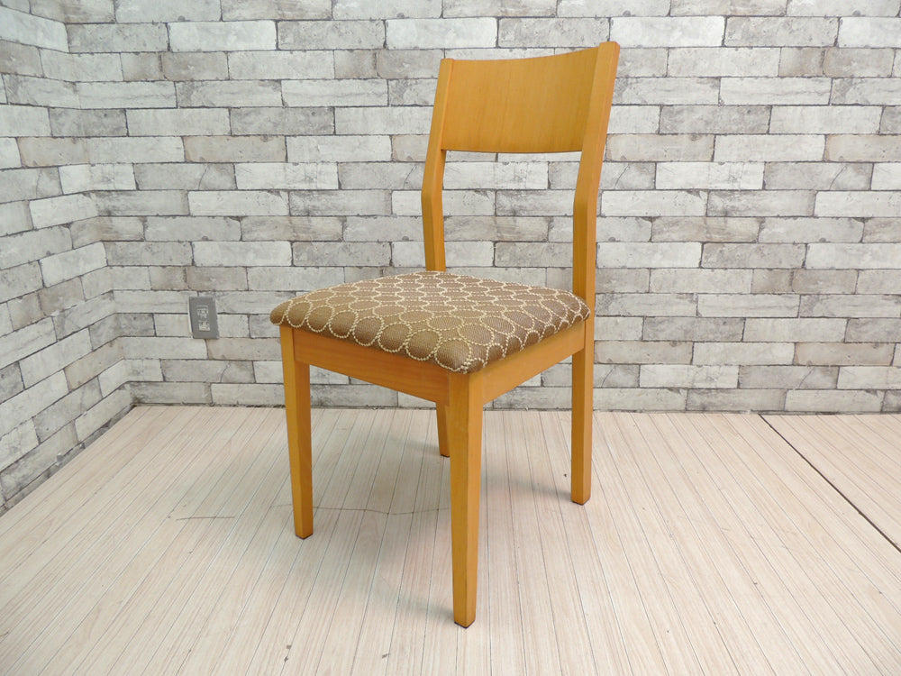 ナチュラルデザイン 木製ダイニングチェア ミナペルホネン mina perhonen タンバリン tambourine ファブリック リメイク家具  中古品 買い取りしました。