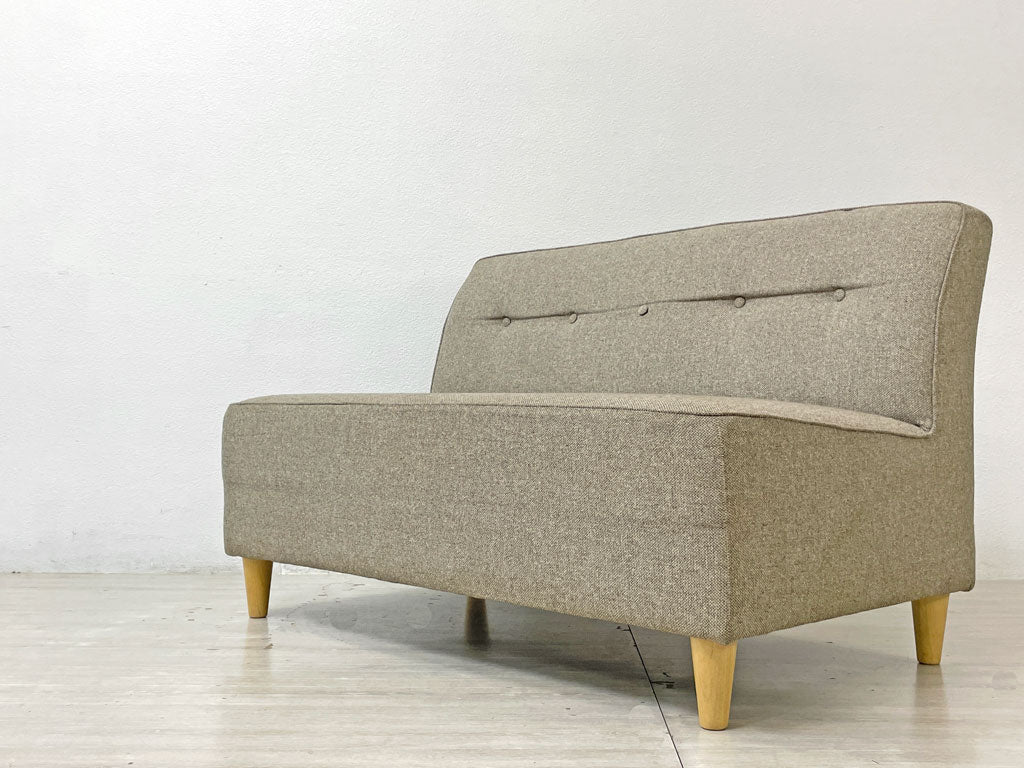 モモナチュラル MOMO Natural メディ MEDI ソファ 2人掛け W120cm グレー系ファブリック 廃番 中古品 買い取りしました。