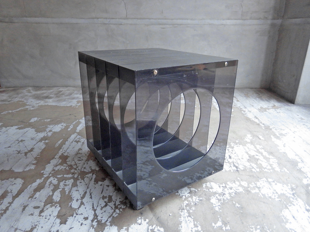 スペースエイジ デザイン アクリル レコードラック キャスター付き 中古品 買い取りしました。