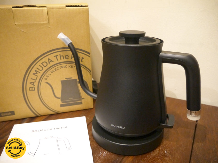 バルミューダ BALMUDA ザ ポット The Pot 電気ケトル 0.6L K02A-BK ブラック 未使用品 元箱付き　中古品 買い取りしました！ 自由が丘店 出張買取もお任せください。