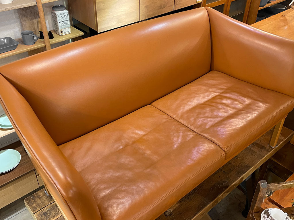 カールハンセン＆サン Carl Hansen & Son OW602 レザーソファ 2シーター オーレ・ヴァンシャー Ole Wanscher デザイン 定価：1,157,200円 ～"知"のチカラ～