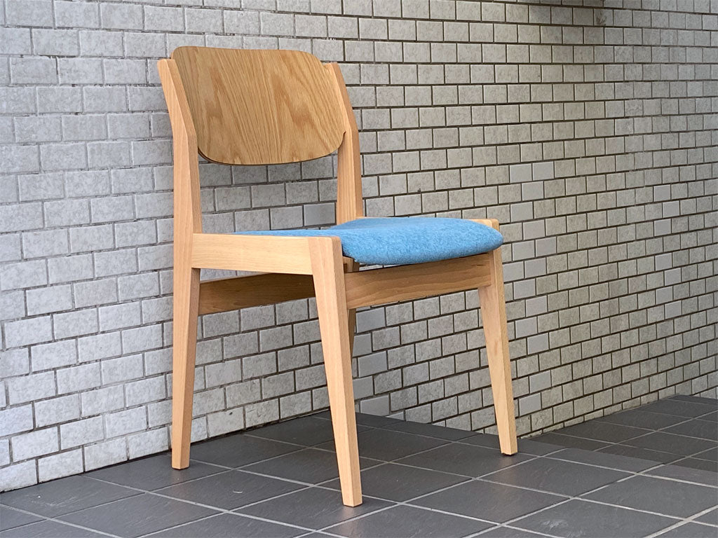 天童木工 TENDO ブックチェア ダイニングチェア 図書館椅子 ホワイトビーチ × オーク 水之江忠臣 中古品 買い取りしました。