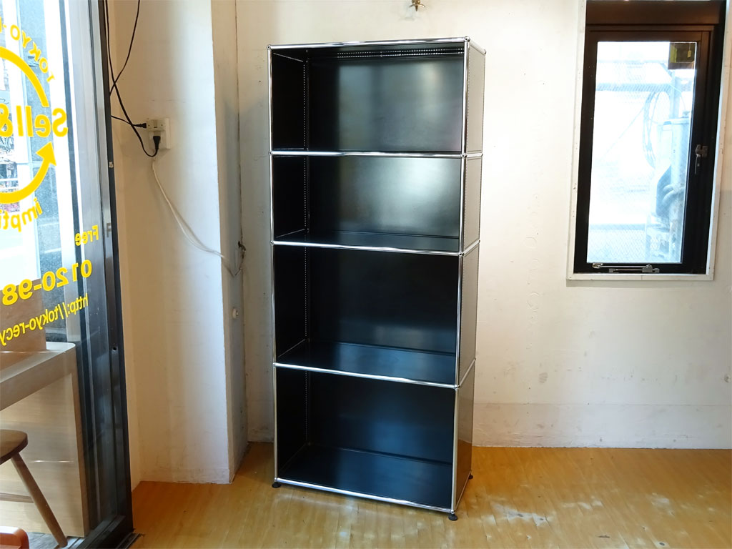 ユーエスエムハラー USM Haller モジュラーファニチャー Modular Furniture ハラーシステム 1×4 シェルフ ブラック 中古品 買い取りしました。