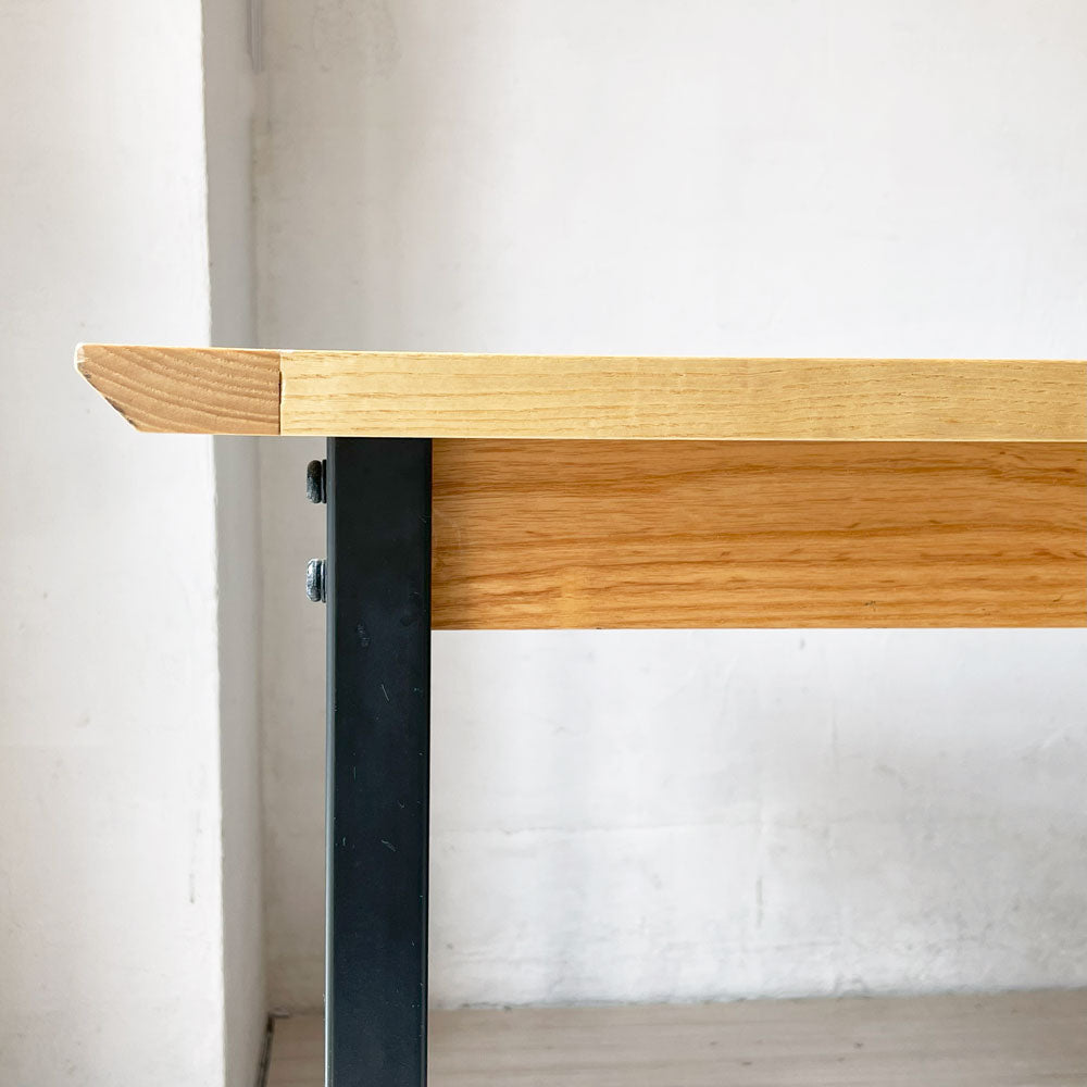 ウニコ unico ホクストン HOXTON ダイニングテーブル アッシュ材 W186cm ナチュラル インダストリアル～品のあるラフさ～