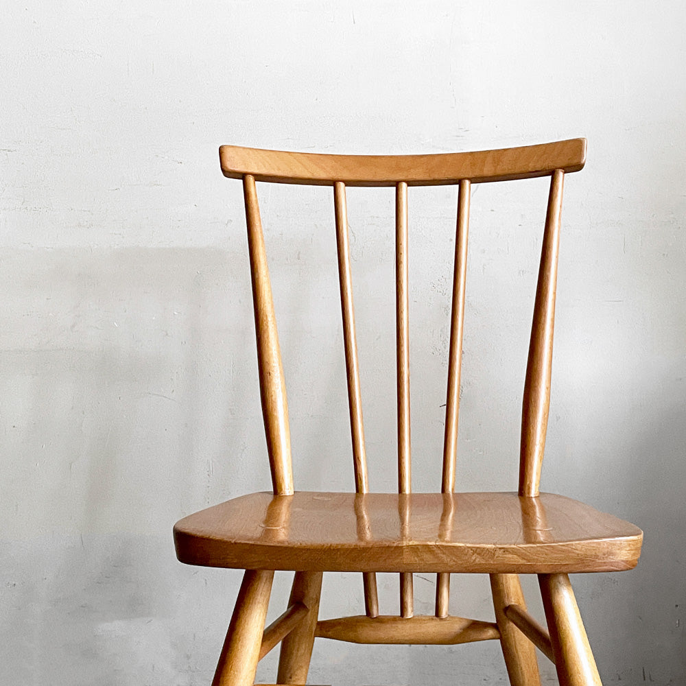 アーコール Ercol スティックバックチェア スピンドルチェア エルム材 UKビンテージ Vintage 英国家具 ～流行に左右されない普遍的な美しさ～