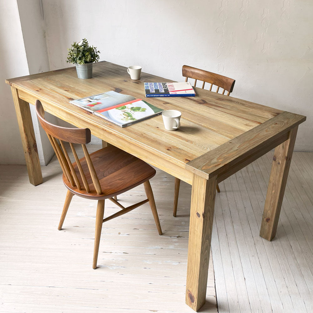 ガルト GART モッシュ MOSH アーベル ABEL ダイニングテーブル w160cm パイン古材 アンティークスタイル インダストリアルデザイン～古材ならではの魅力～