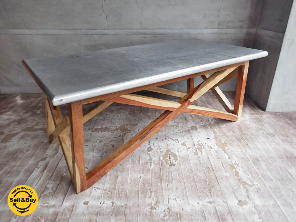 ダブルティー WTW マーベリックス MAVERICKS 初期アカシア材モデル アルミ コーヒーテーブル 定価78,840円  中古品 買い取りしました。学芸大学店 出張買取もお任せ下さい。