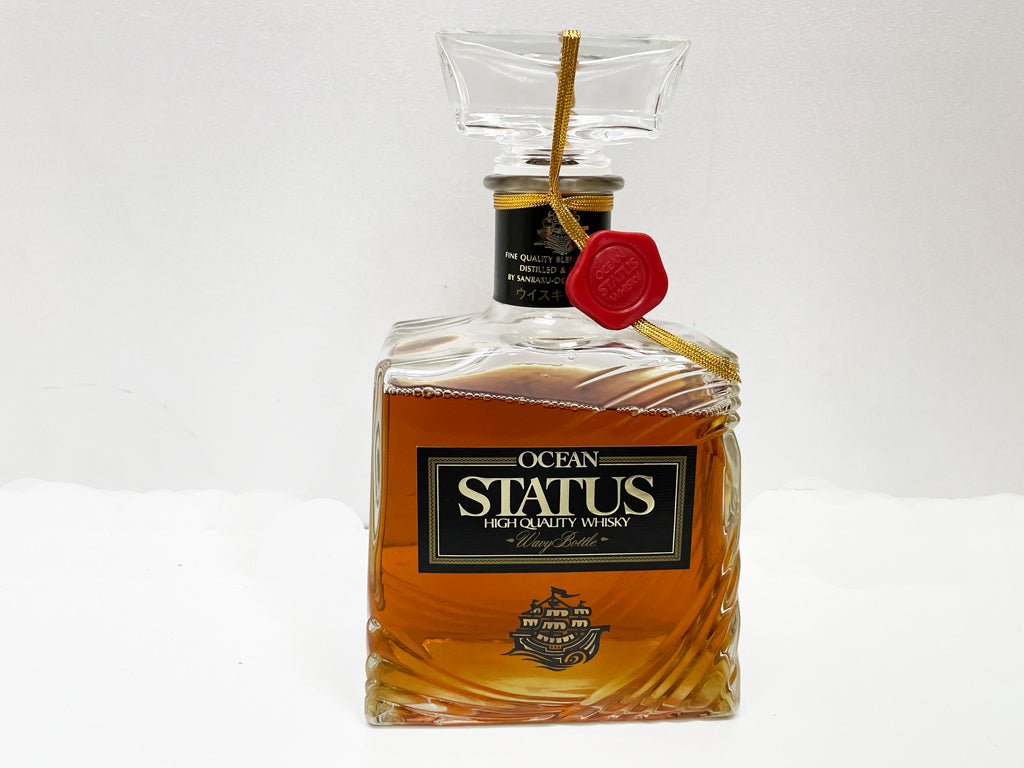 オーシャン ステータス OCEAN STATUS ウイスキー 三楽 特級 720ml 43％ 箱付き 三楽酒造株式会   古酒、お酒を買取りしました。