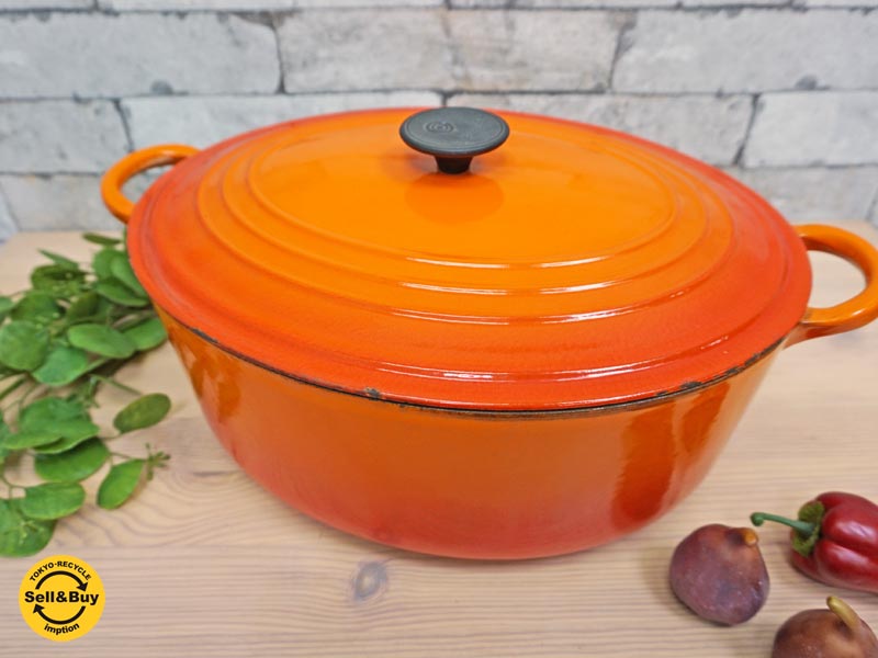 ルクルーゼ LE CREUSET 35cm ココットオーバル 日本未発売品 買い取りしました。祖師ヶ谷大蔵店 出張買取もお任せ下さい。