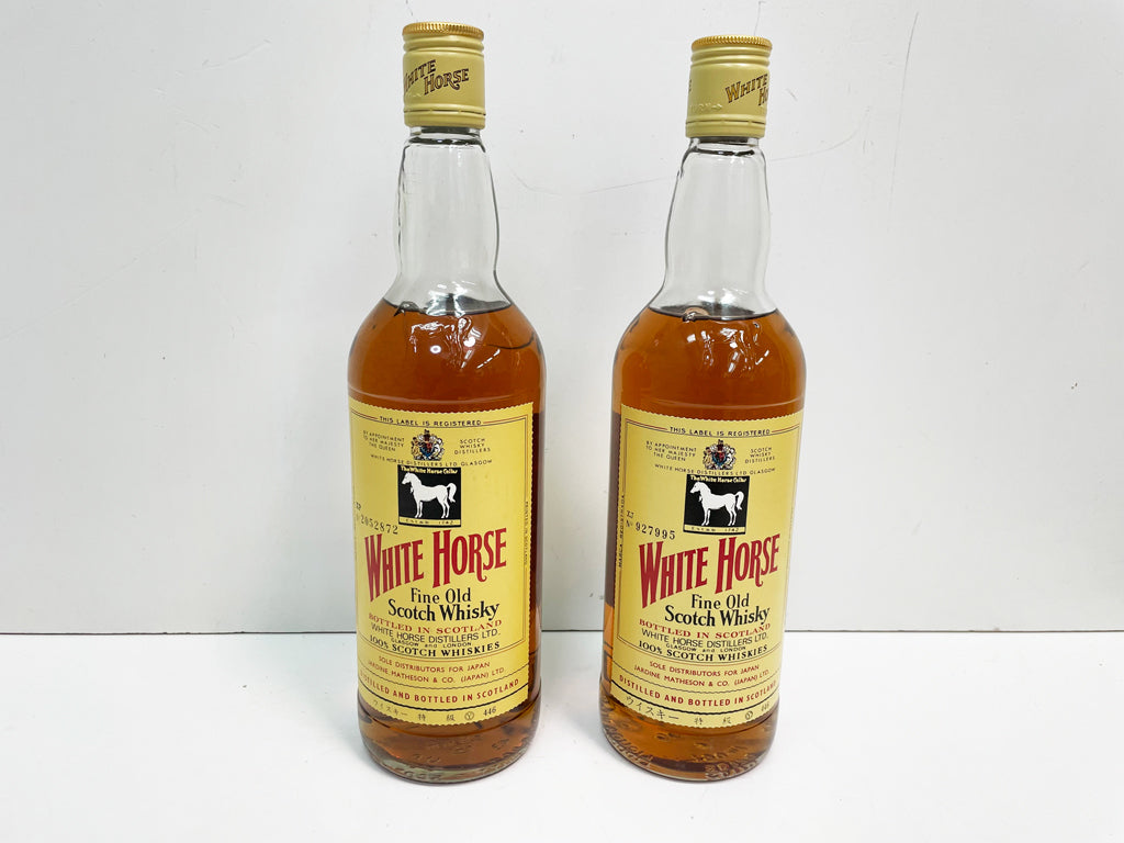 ホワイトホース ファイン オールド WHITE HORSE Fine Old スコッチ ウイスキー 特級 750ml 43% 2本セット 未開封  古酒、お酒を買取りしました。