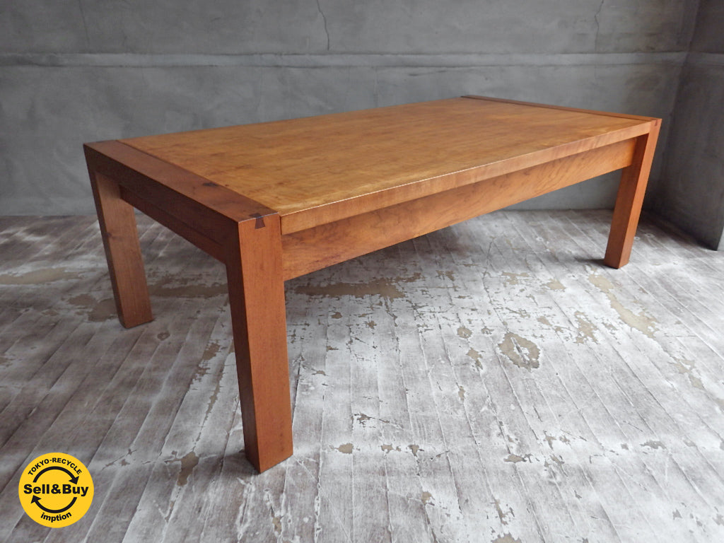 朝日木材 ボスコ BOSCO 伸長式 リビングローテーブル 天然木 ニヤトー材 　中古品 買い取りしました。学芸大学店 出張買取もお任せ下さい。