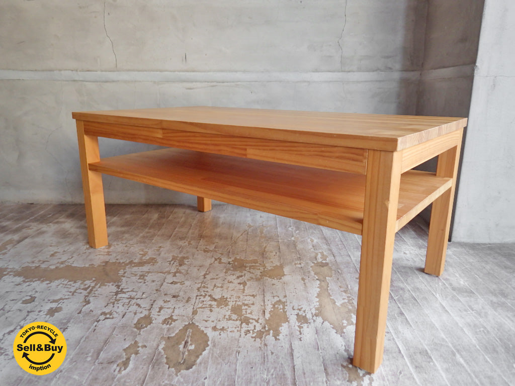モモナチュラル Momo Natural パイン材 bit ビット ローテーブル センターテーブル 　中古品 買い取りしました。学芸大学店 出張買取もお任せ下さい。