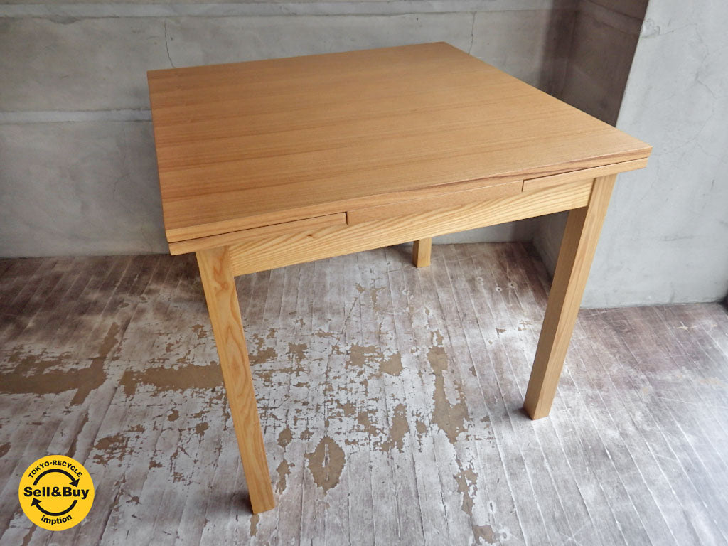 無印良品 MUJI タモ材 伸長式 エクステンションテーブル ダイニングテーブル　中古品 買い取りしました。学芸大学店 出張買取もお任せ下さい。