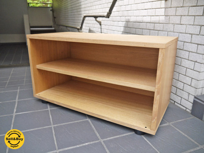 無印良品 MUJI スタッキングキャビネット AVボード 幅82.5cm オーク材 ナチュラル 　中古品 買い取りしました！ 自由が丘店 出張買取もお任せください。