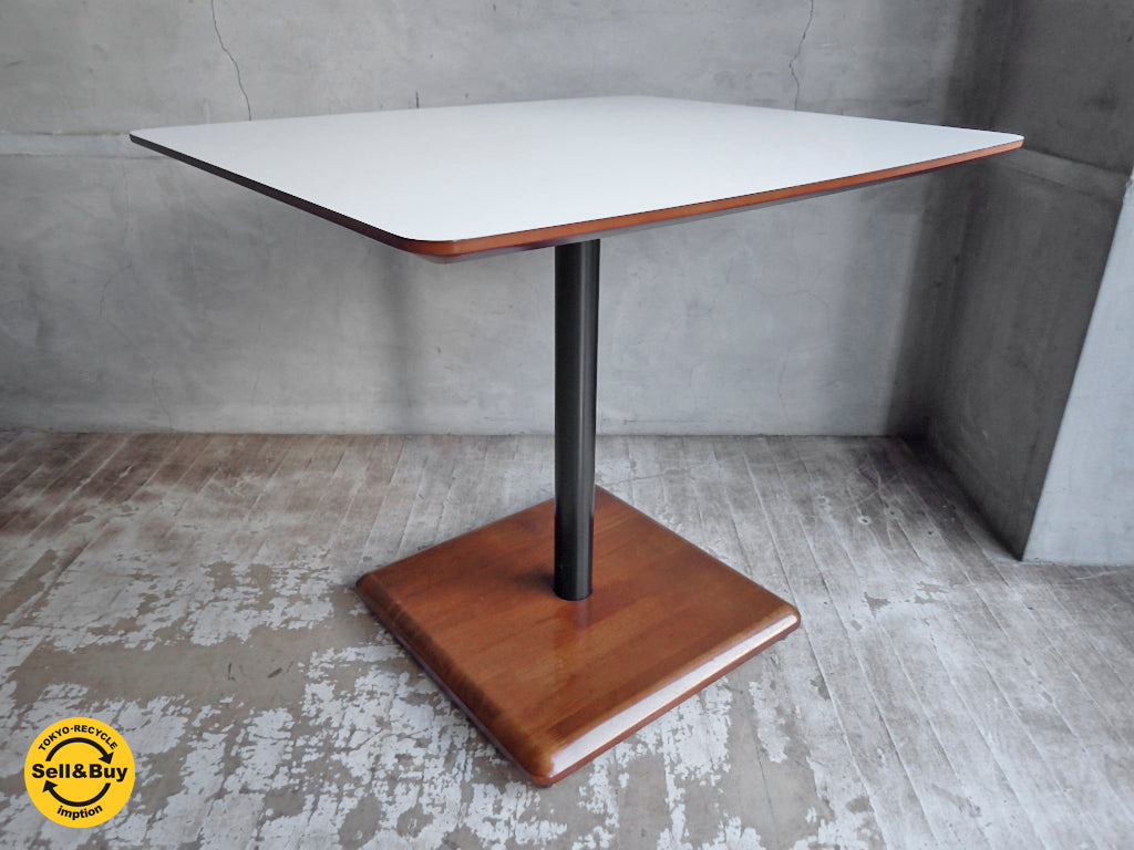 カリモク60+ karimoku カフェテーブル メラミントップ ラバートリー材　中古品 買い取りしました。学芸大学店 出張買取もお任せ下さい。