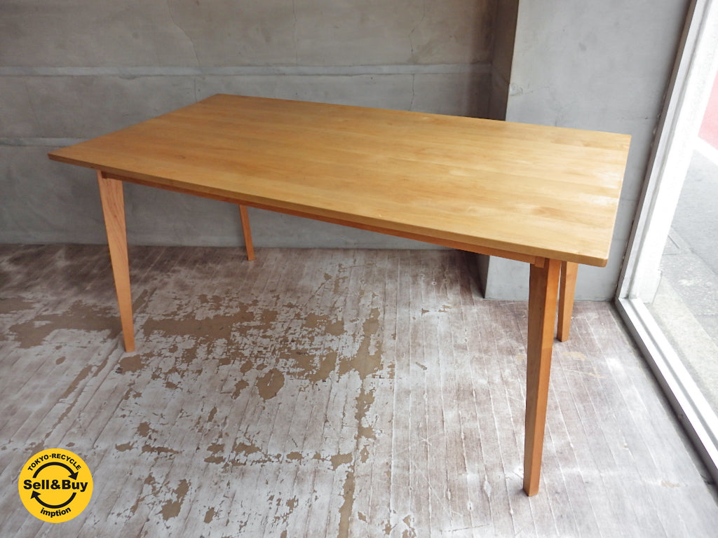 モモナチュラル Momo Natural ビボ VIBO ダイニングテーブル W150cm 中古品 買い取りしました。学芸大学店 出張買取もお任せ下さい。