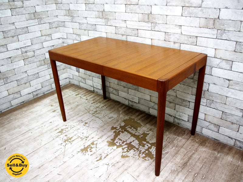 青林製作所 チーク材 EX ダイニングテーブル 伸長式 ジャパンビンテージ　中古品 買い取りしました。祖師谷大蔵店 出張買取もお任せ下さい。