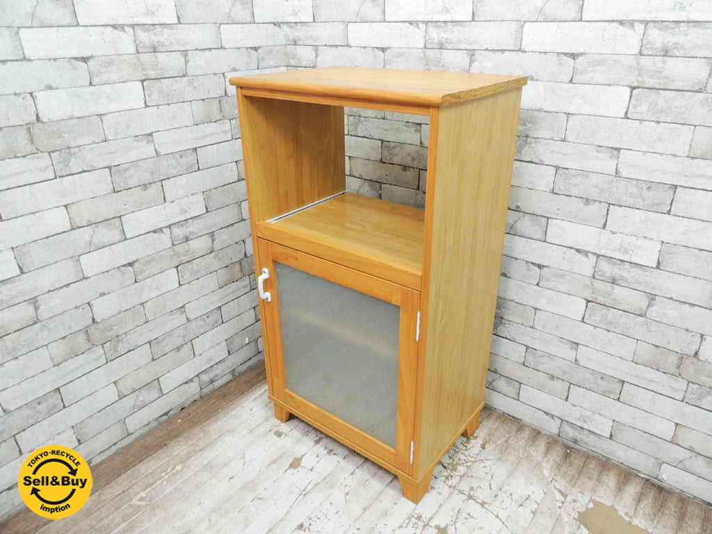 モモナチュラル Momo natural ランド LAND パイン材 レンジ台 食器棚 カントリースタイル　中古品 買い取りしました。祖師谷大蔵店 出張買取もお任せ下さい。