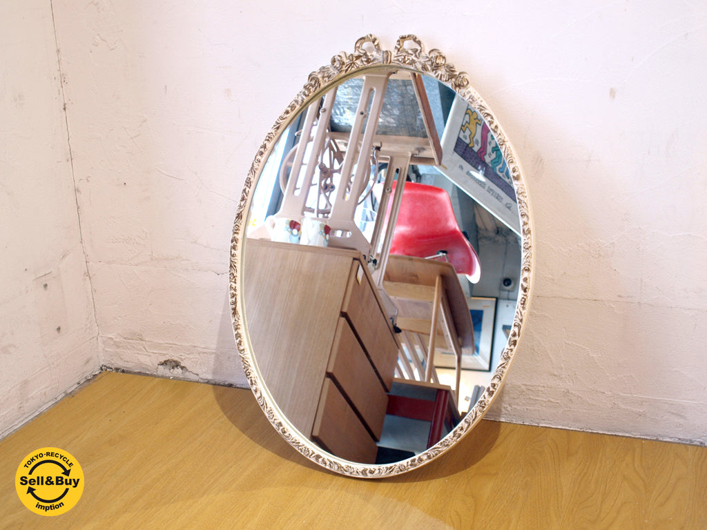 キノ kino ウォールミラー Wall mirror 壁掛け鏡 ロココ調 シャビーシック 青山 中古品 買い取りしました。