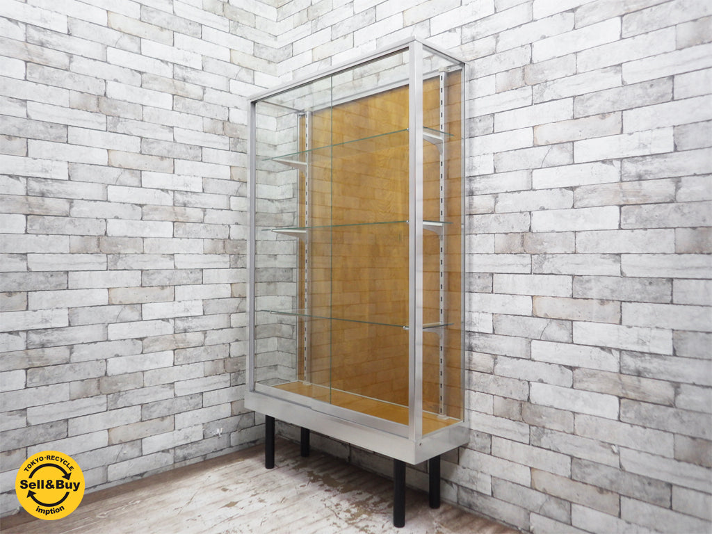 パシフィックファニチャーサービス PACIFIC FURNITURE SERVICE オリジナル ALUMINUM GLASS CASE AL-90 ショーケース 陳列棚 P.F.S. 中古品 買い取りしました。