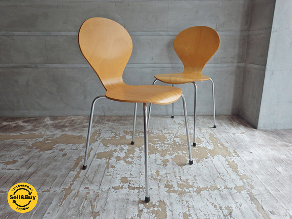 ダネルカ danerka ロンド Rond スタッキングチェア ナチュラル 北欧 デンマーク 2脚セット 中古品 買い取りしました。