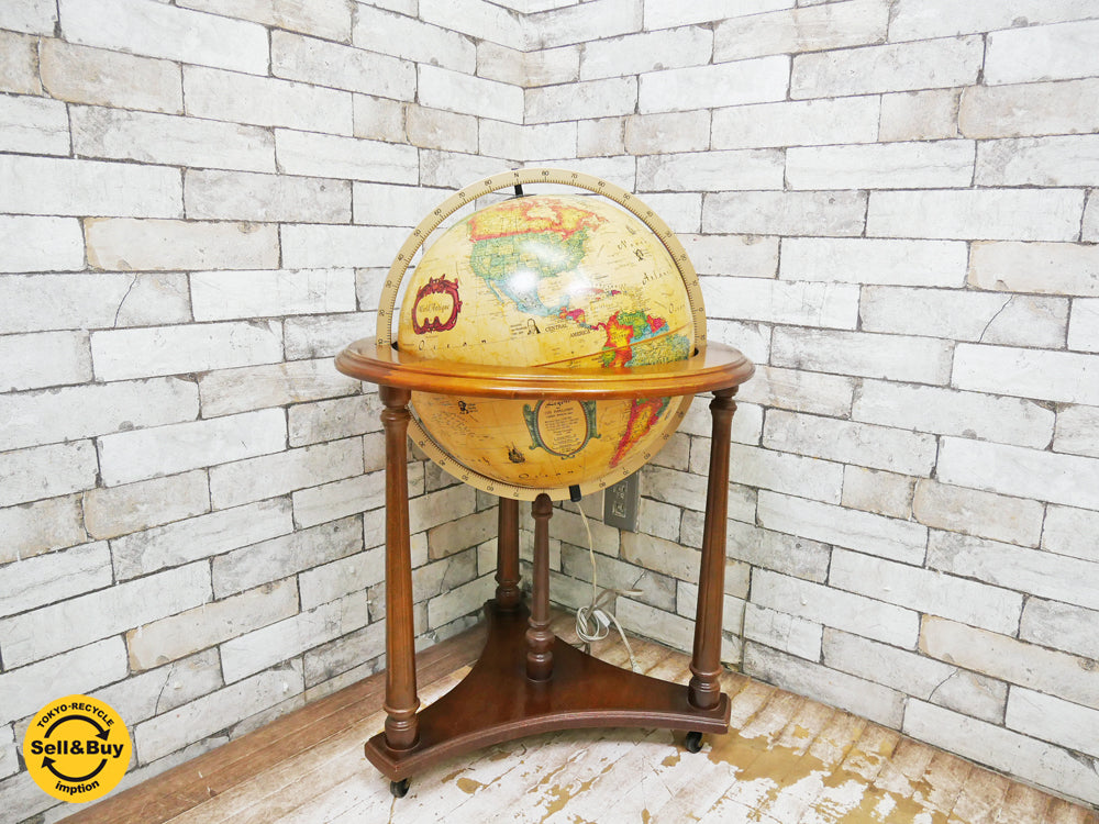 スキャングローブ Scanglobe 地球儀型 フロアランプ デンマーク 中古品 買い取りしました。