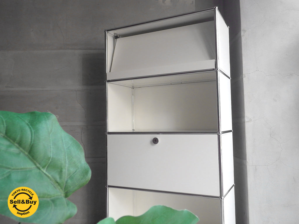 USMモジュラーファニチャー USM Haller USMハラー シェルフ 1列4段 ホワイト 　学芸大学 マスター 中古品 買い取りしました。