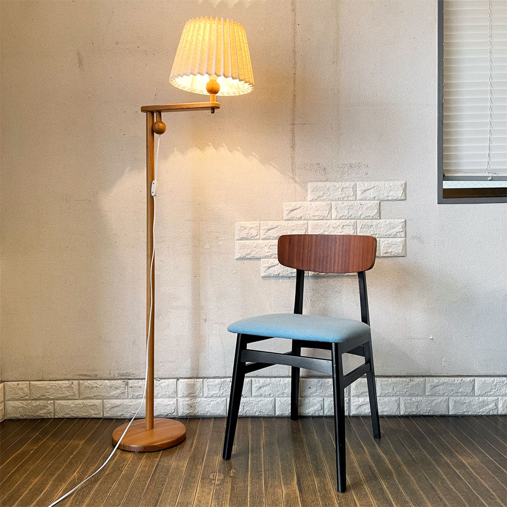 Lystella パイン材 フロアライト ファブリックシェード H147cm 高さ調整可 ユング・エクストローム Yngve Ekstrom スウェーデンビンテージ ～ 真夏の夜に穏やかな光を ～