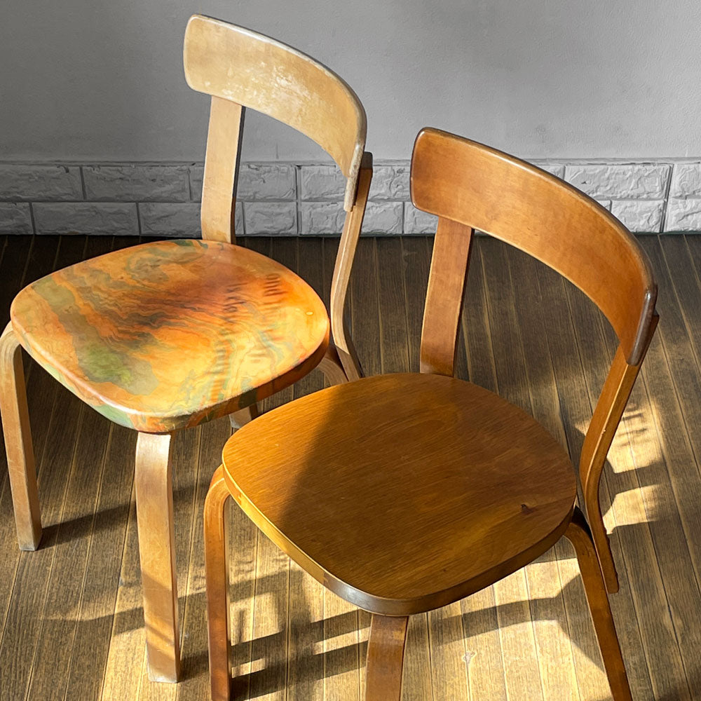 アルテック artek チェア69 ダイニングチェア 40～50`s ビンテージ 4枚レイヤー アルヴァ・アアルト 北欧家具 フィンランド 希少 ～ 飴色の記憶。～