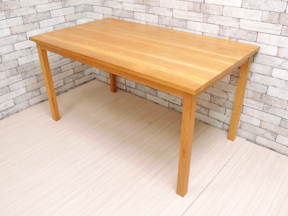 無印良品 MUJI オーク無垢材 ダイニングテーブル 幅140cm ナチュラル シンプルモダン   中古品 買い取りしました。