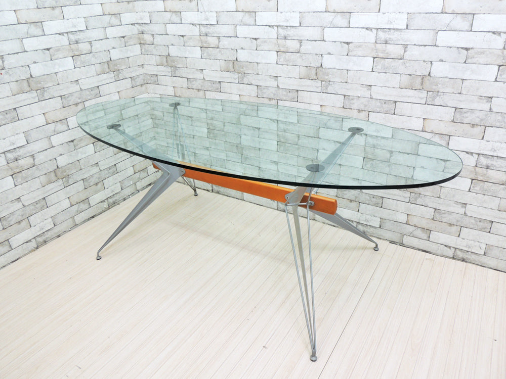 ファセム Fasem ガラス天板 × メタル × ウッド ダイニングテーブル ～異素材で楽しむアーバンスタイル～
