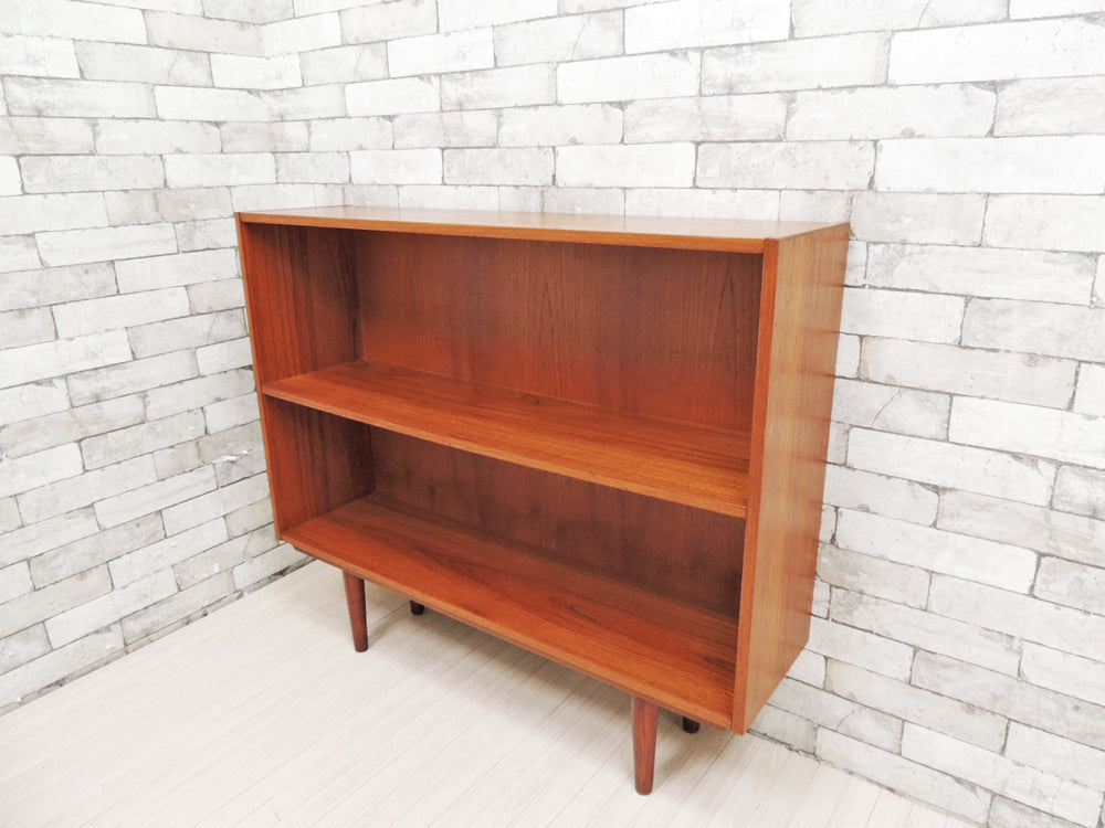 北欧ビンテージ Scandinavian Vintage ブックシェルフ ブックケース チーク材 2段 北欧家具   中古品 買い取りしました。