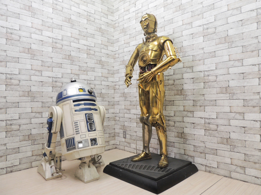 サイドショー Side show スターウォーズ STAR WARS 1/1 ライフサイズフィギュア R2D2 &amp; C-3PO 限定品 ～超精密！マニア必見のレアアイテム！～