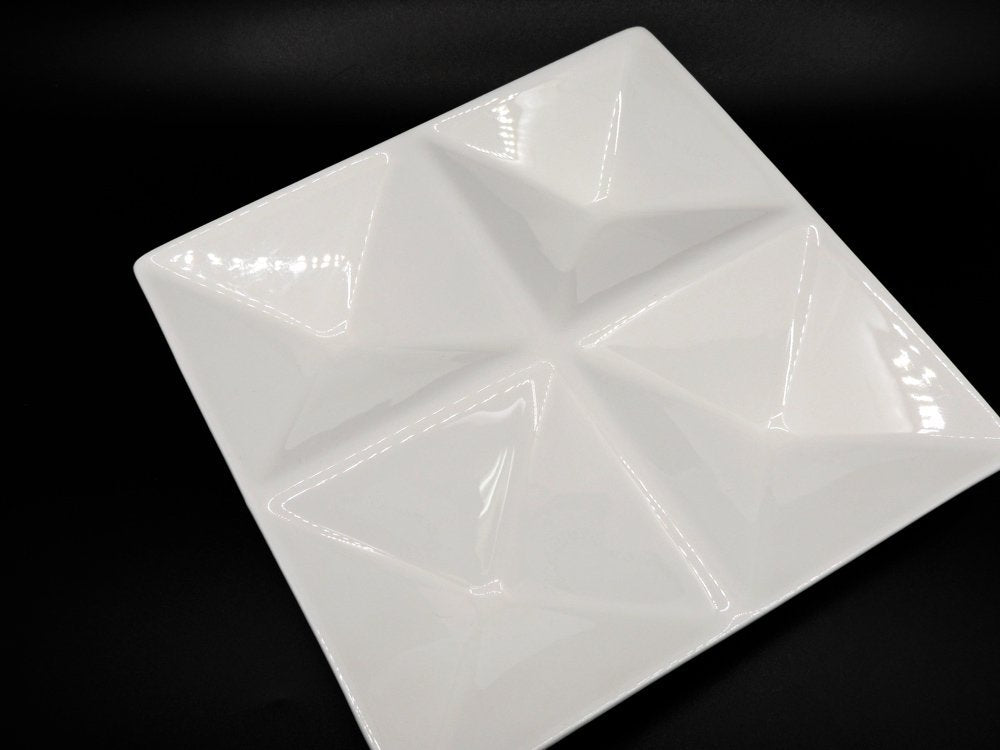 アラビア ARABIA KF1 ロケロバティ Lokerovati ホワイト オードブルディッシュプレート 復刻版 箱付 カイ・フランク KAJ FRANCK フィンランド 北欧食器 中古品 買い取りしました。