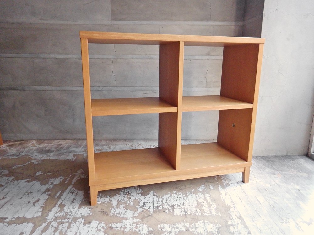 無印良品 MUJI タモ材 木製オープンシェルフ オープンラック 2×2 ナチュラルウッド 廃番 中古品 買い取りしました。