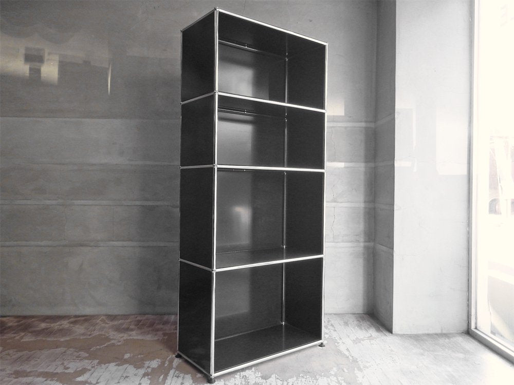ユーエスエムハラー USM Haller モジュラーファニチャー Modular Furniture ハラーシステム 1×4 H178.5 シェルフ ブラック 定価176,033円 中古品 買い取りしました。