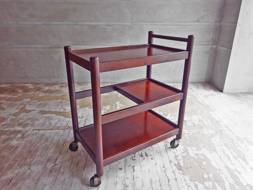 松本民芸家具 B型ワゴン キッチンワゴン キャスター付 ラック 3段 ミズメザクラ 民藝家具 中古品 買い取りしました。