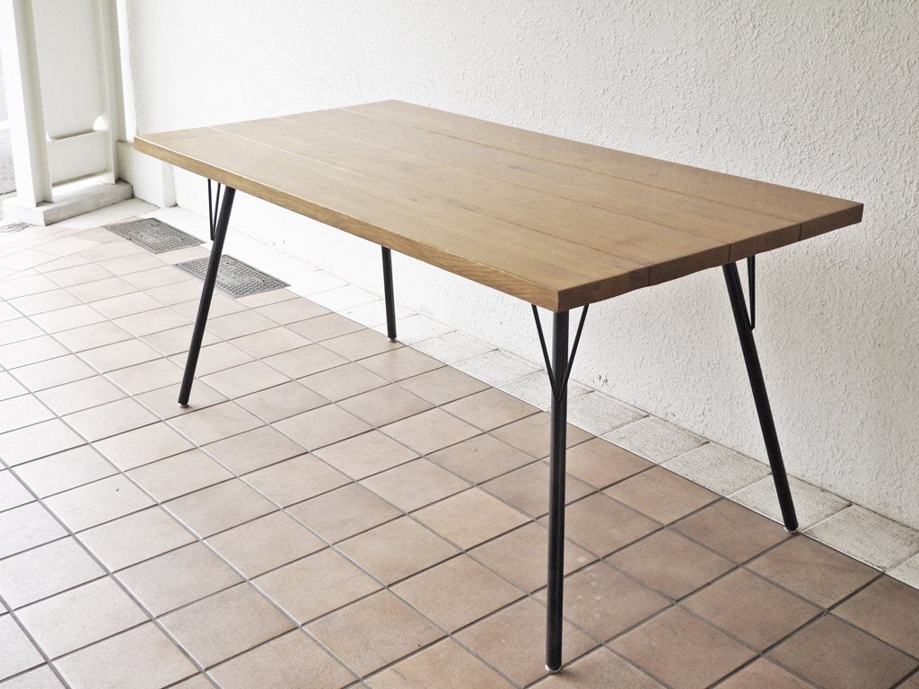 ジャーナルスタンダードファニチャー journal standard Furniture サンク SENS ダイニングテーブル オーク材×アイアン インダストリアル 廃番品 ～ 納得をくれるテーブル ～