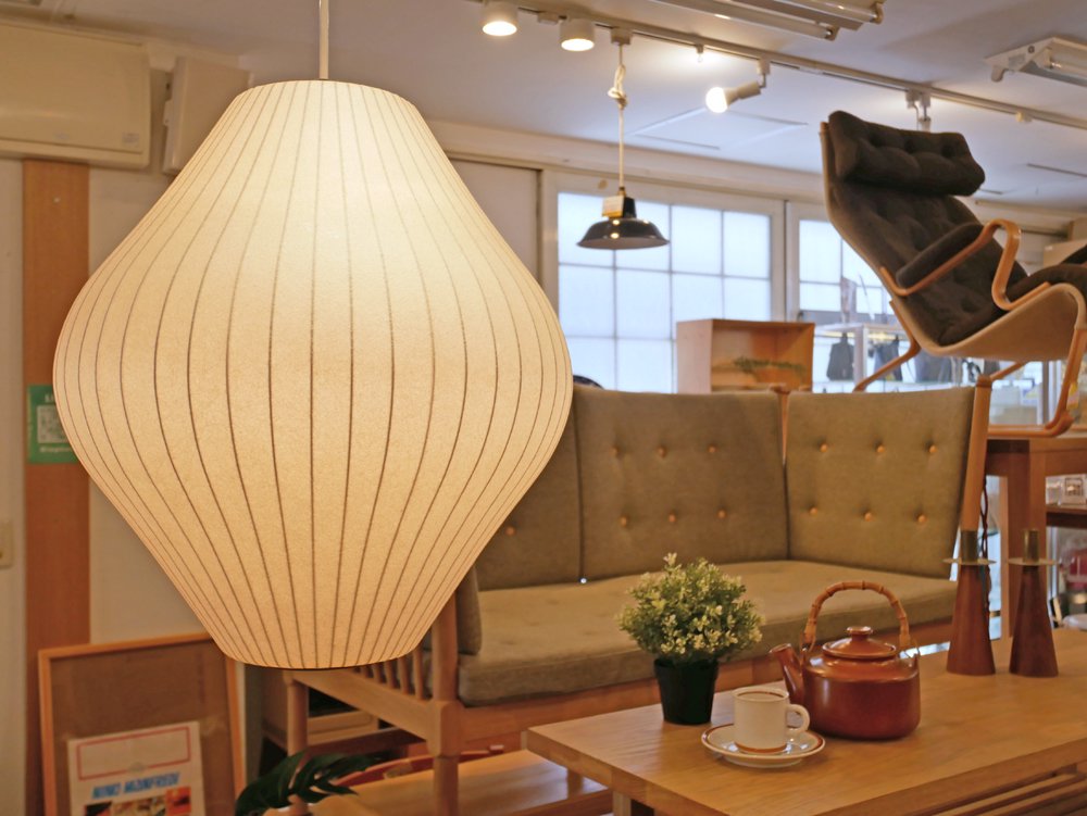 モダニカ MODERNICA バブルランプ BUBBLE LAMP ペアペンダント PEAR PENDANT Mサイズ ジョージ・ネルソン George Nelson 定価約10万円 ～ジョージネルソン不朽の名作照明～