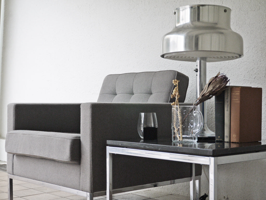 ノル Knoll フローレンス・ノル・コレクション Florence Knoll Collection リラックス RELAX ラウンジチェア グレー & スクエア ローテーブル マーブルトップ 中古品 買い取りしました。