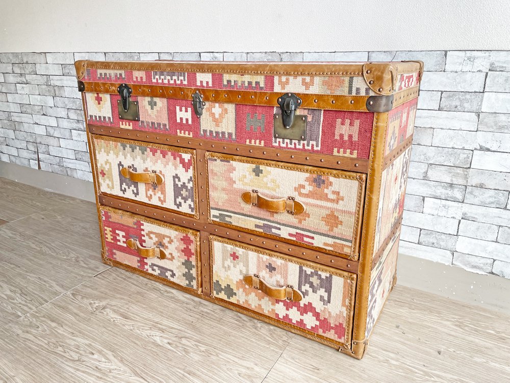 ハロ HALO イートン ミディアム チェスト キリム ETON MEDIUM CHEST KILIM ヴィンテージ トランク アスプルンド 取扱 ASPLUND 英国 UK イギリス 廃番 中古品 買い取りしました。
