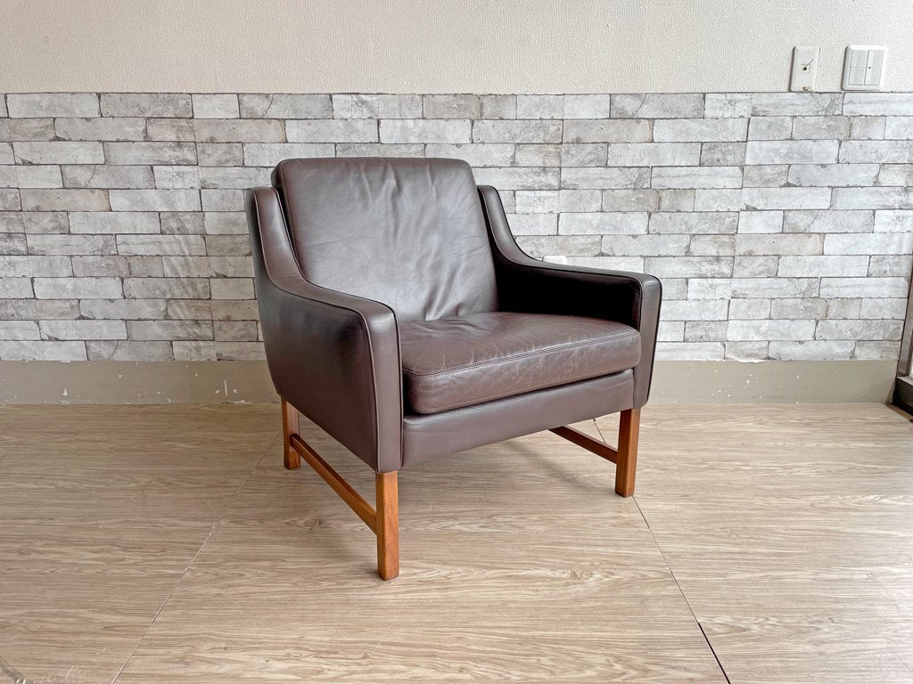 バットネ Vatne Mobler No.965 ビンテージ 1シーターソファ ラウンジチェア ローズウッドフレーム フレデリック・カイザー Fredrik Kayser ノルウェー  中古品  買い取りしました。