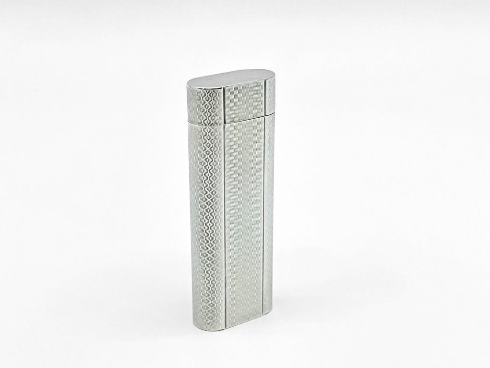 カルティエ Cartier オーバルガスライター シルバーカラー 着火確認済み パリ 中古品  買い取りしました。